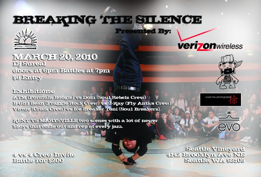 Breaking the Silence 2010 flyer