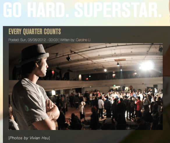 Tim Uomoto from Outshine featured in Go Hard Superstar